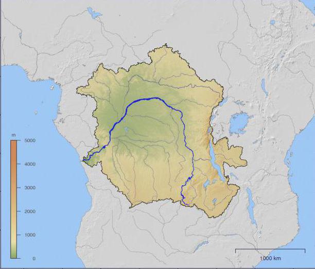 我们了解非洲的地理:在大陆一些地区运行刚果河