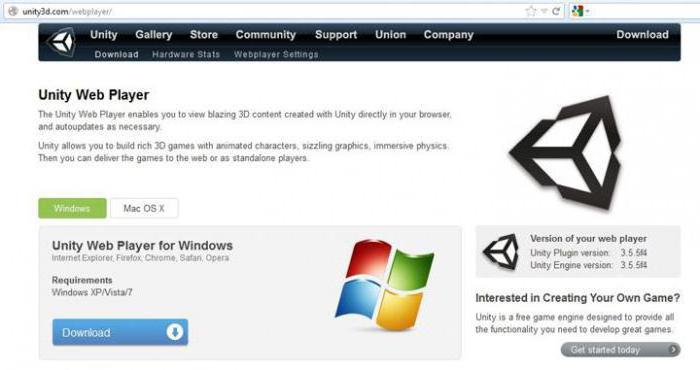 unity web player safe download