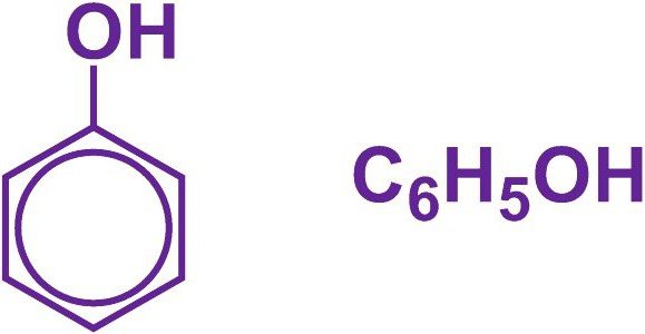 Công thức phân tử và cấu trúc của phenol