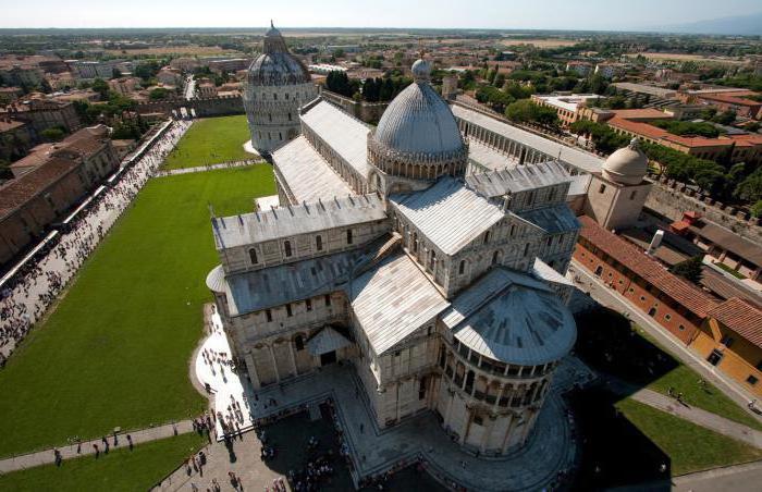 比萨大教堂:具有独特风格的故事. 比萨和洗礼斜塔